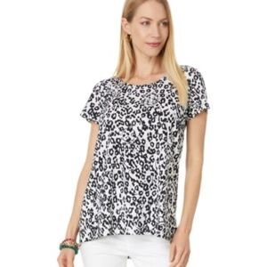 NWT Lilly Pulitzer Etta Scoop Neck Top L